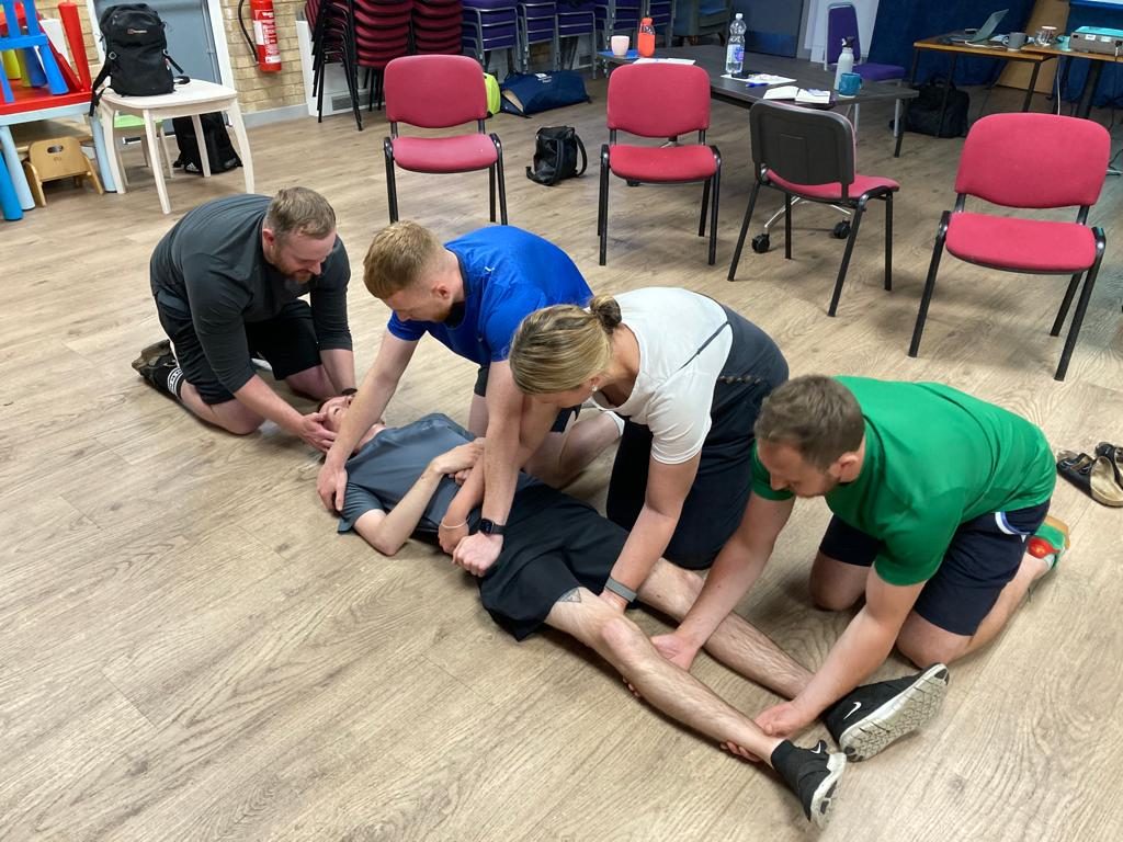 First aid training in progress in Glasgow
